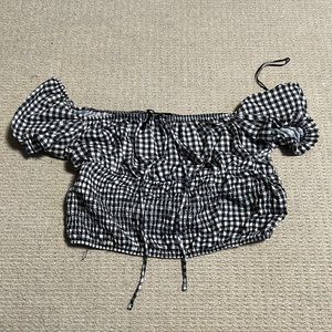 Bershka off the shoulder crop top